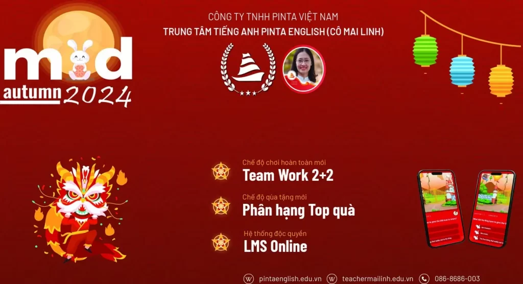 Cô Mai Linh – tiếng Anh Linh Đàm Mid autumn 2024 event